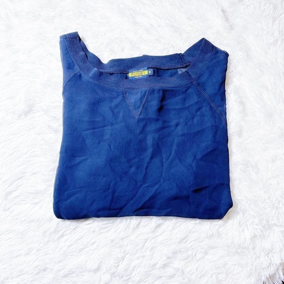 Ralph Lauren Rugby See Through Long Sleeve Crewneck SZ S - Picture 4 of 7